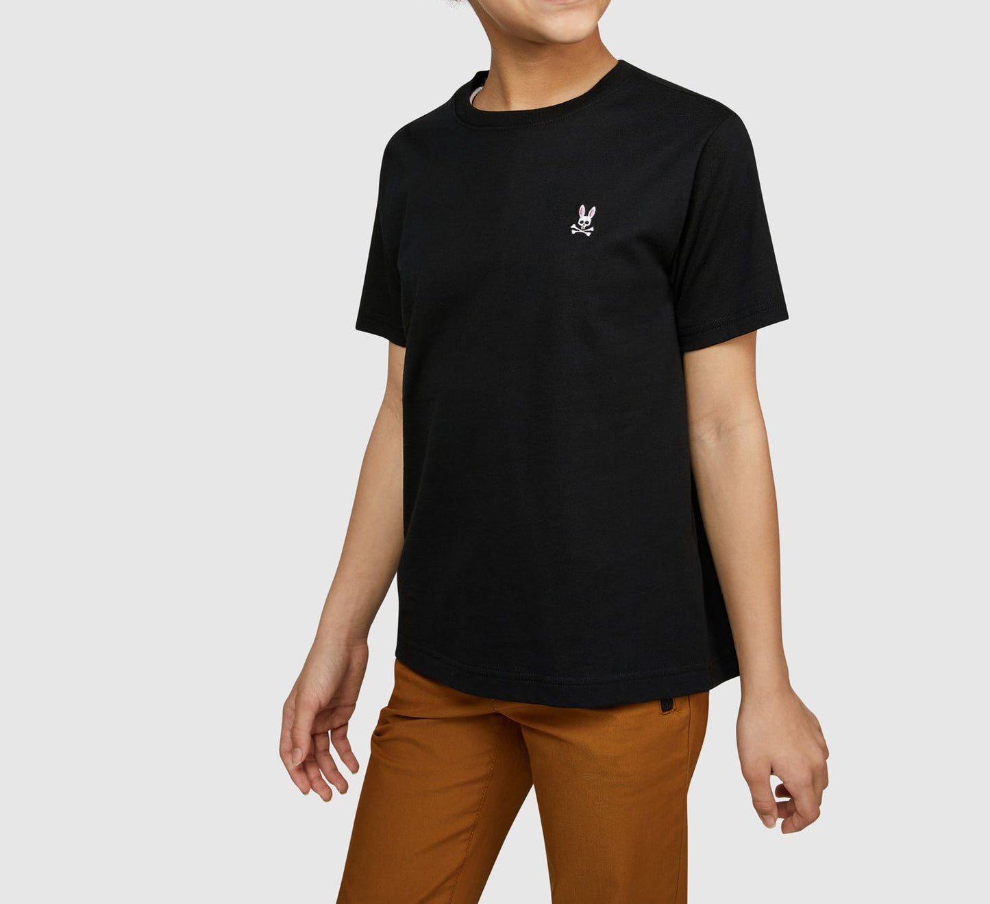 Psycho Bunny Kids Classic Crew Neck Tee Black