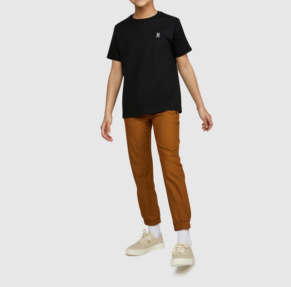 Psycho Bunny Kids Classic Crew Neck Tee Black