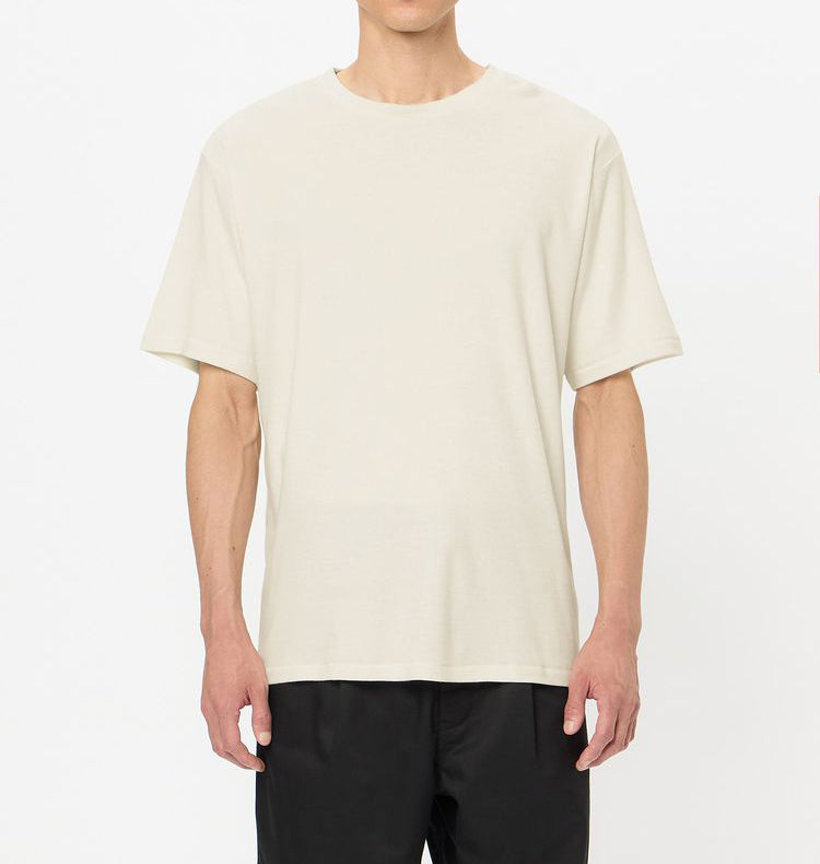 Goldwin Cotton Covered Yarn Smooth Tee Shirt Moon Mist