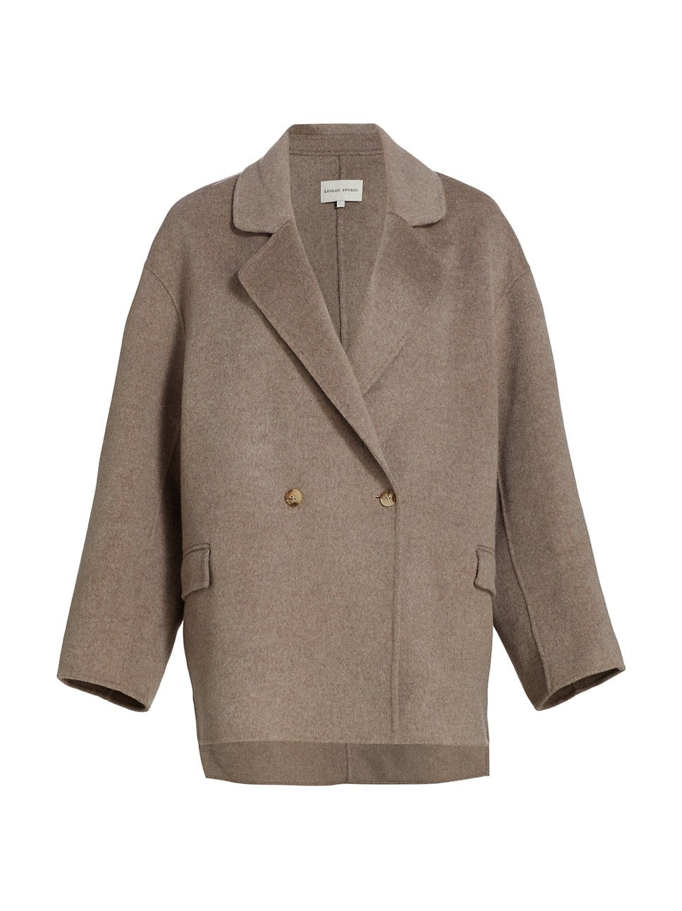 Loulou Studio Lina Wool-Cashmere Blazer Beige