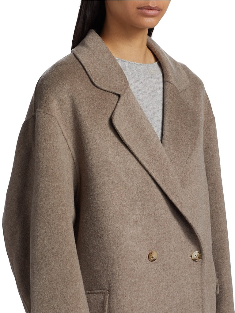Loulou Studio Lina Wool-Cashmere Blazer Beige