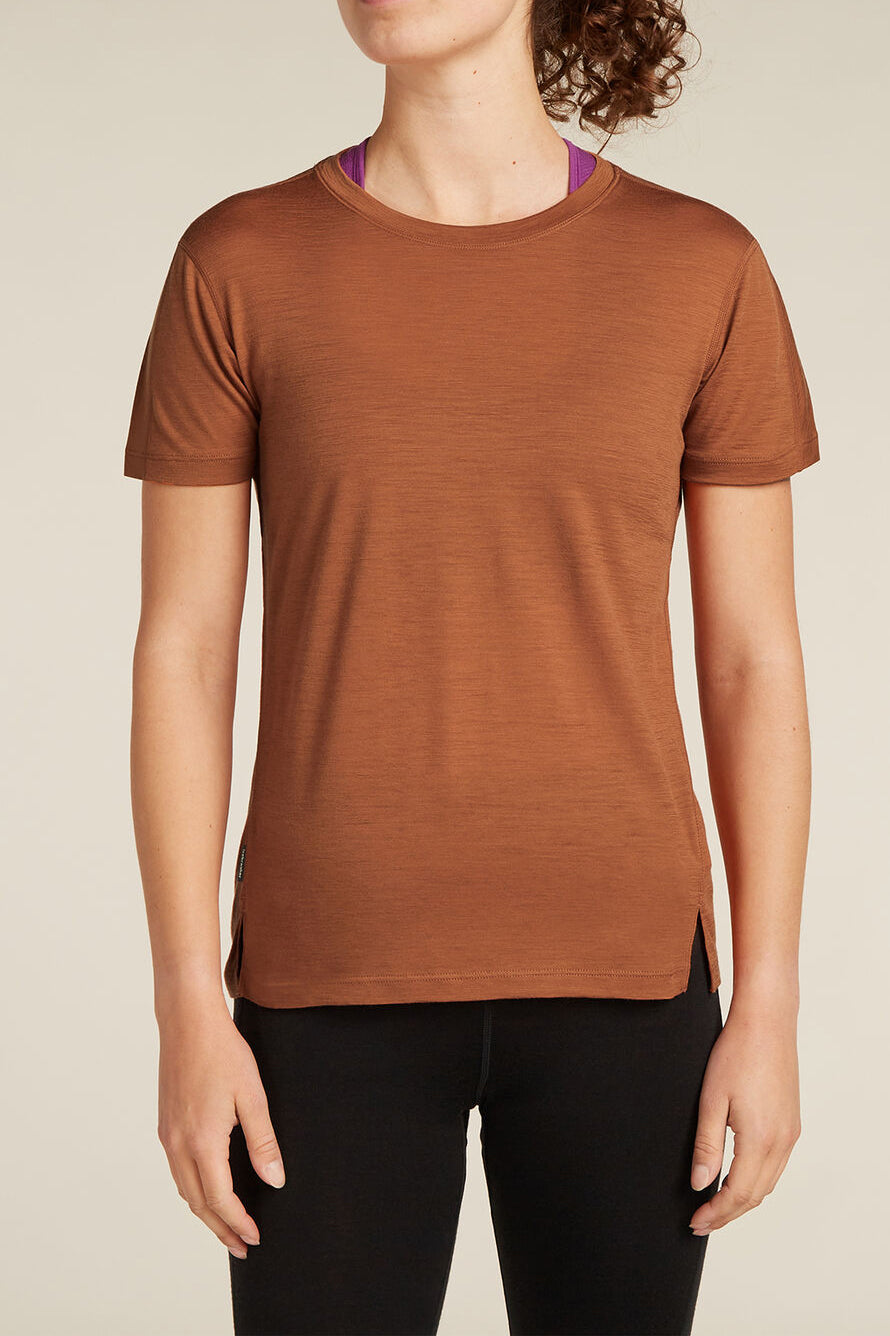 Icebreaker Women's 150 MerinoFine™ Ace Short Sleeve T-Shirt Dusty Clay