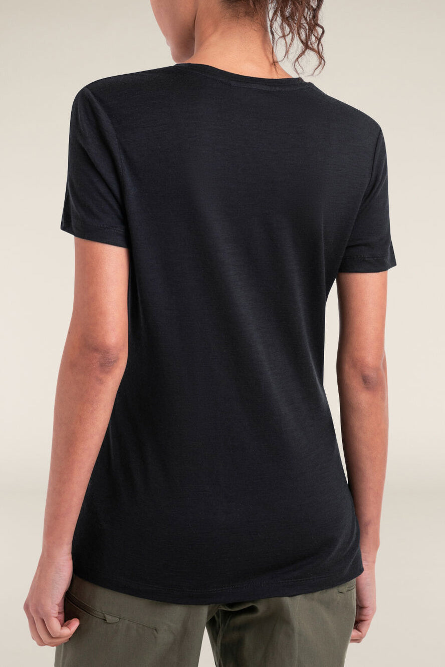 Icebreaker Women's Merino 150 Tech Lite Short Sleeve T-Shirt Black