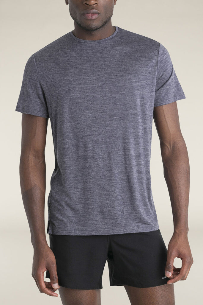 Icebreaker Men's Merino Blend 125 Cool-Lite™ Sphere Short Sleeve T-Shirt Midnight Navy Heather