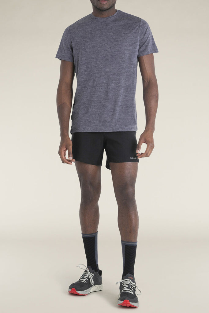 Icebreaker Men's Merino Blend 125 Cool-Lite™ Sphere Short Sleeve T-Shirt Midnight Navy Heather