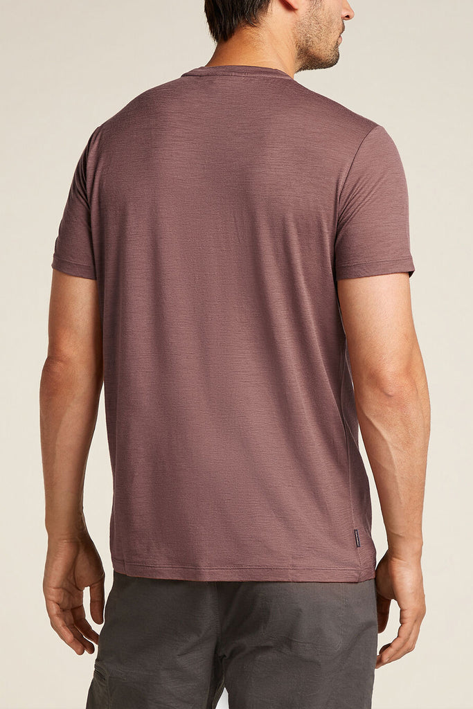 Icebreaker Men's Merino 150 Tech Lite Short Sleeve T-Shirt Polar Paddle Carob