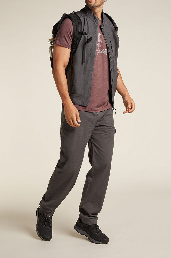 Icebreaker Men's Merino 150 Tech Lite Short Sleeve T-Shirt Polar Paddle Carob