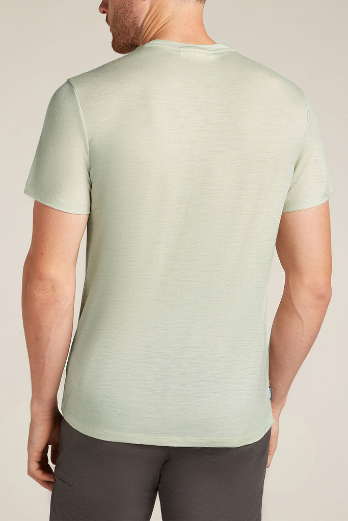 Icebreaker Men's Merino 150 Tech Lite Short Sleeve T-Shirt Cosy Camper Ashen