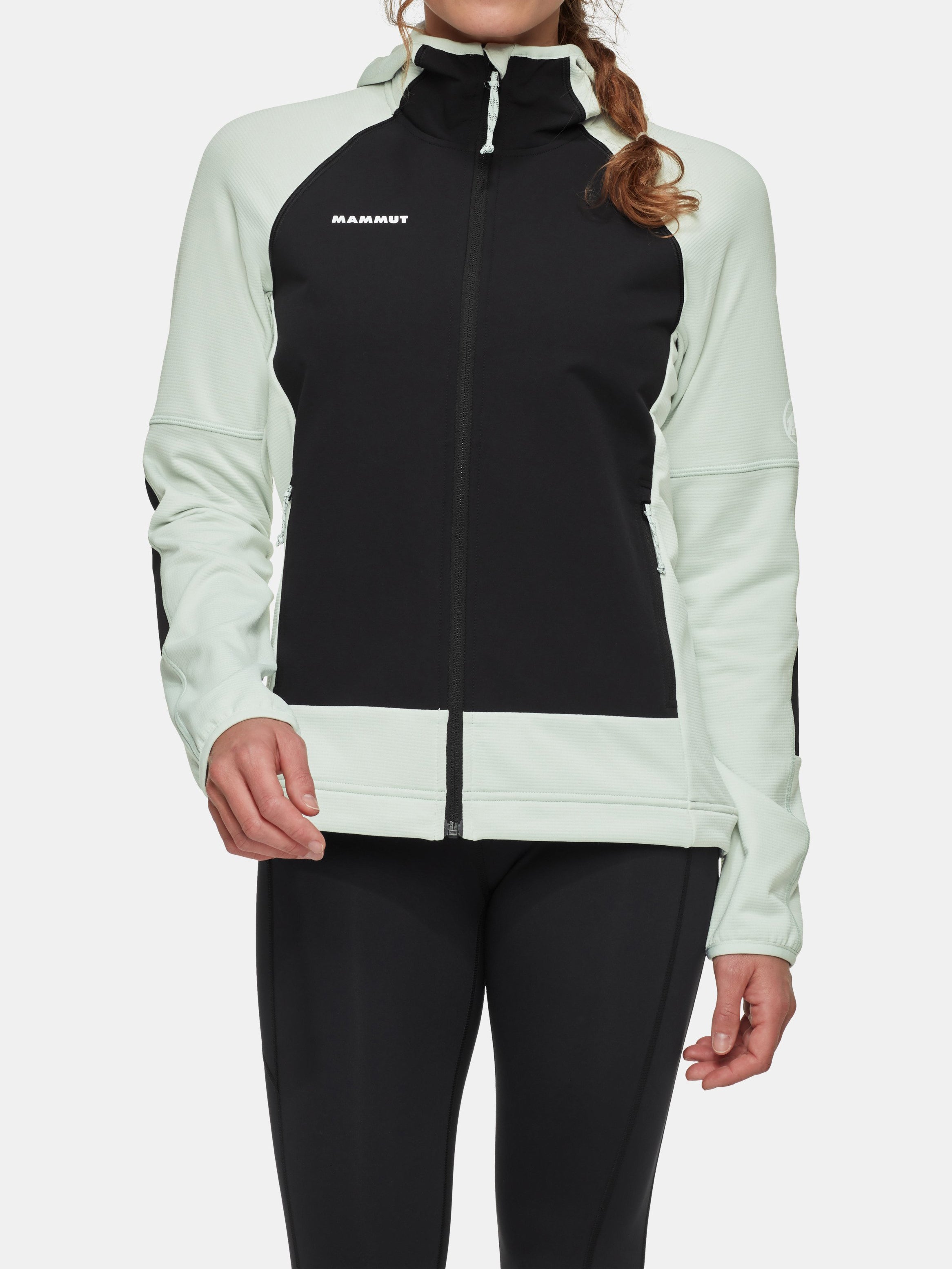 Mammut Massone ML Hooded Jacket Women Silver Sage Black
