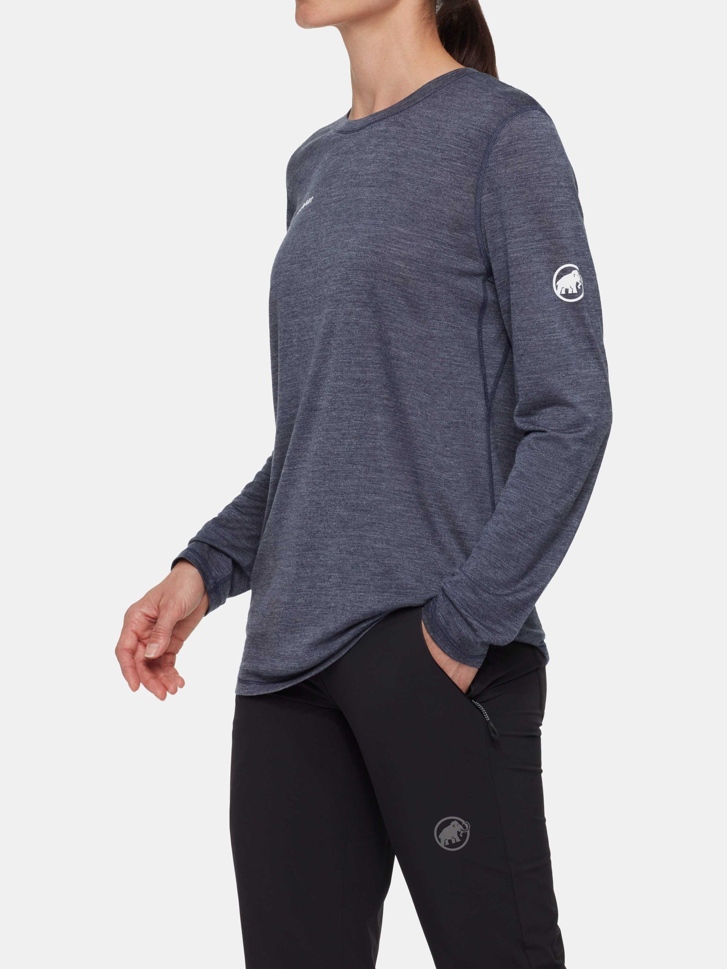 Mammut Tree Wool FL Longsleeve Women Marine Melange