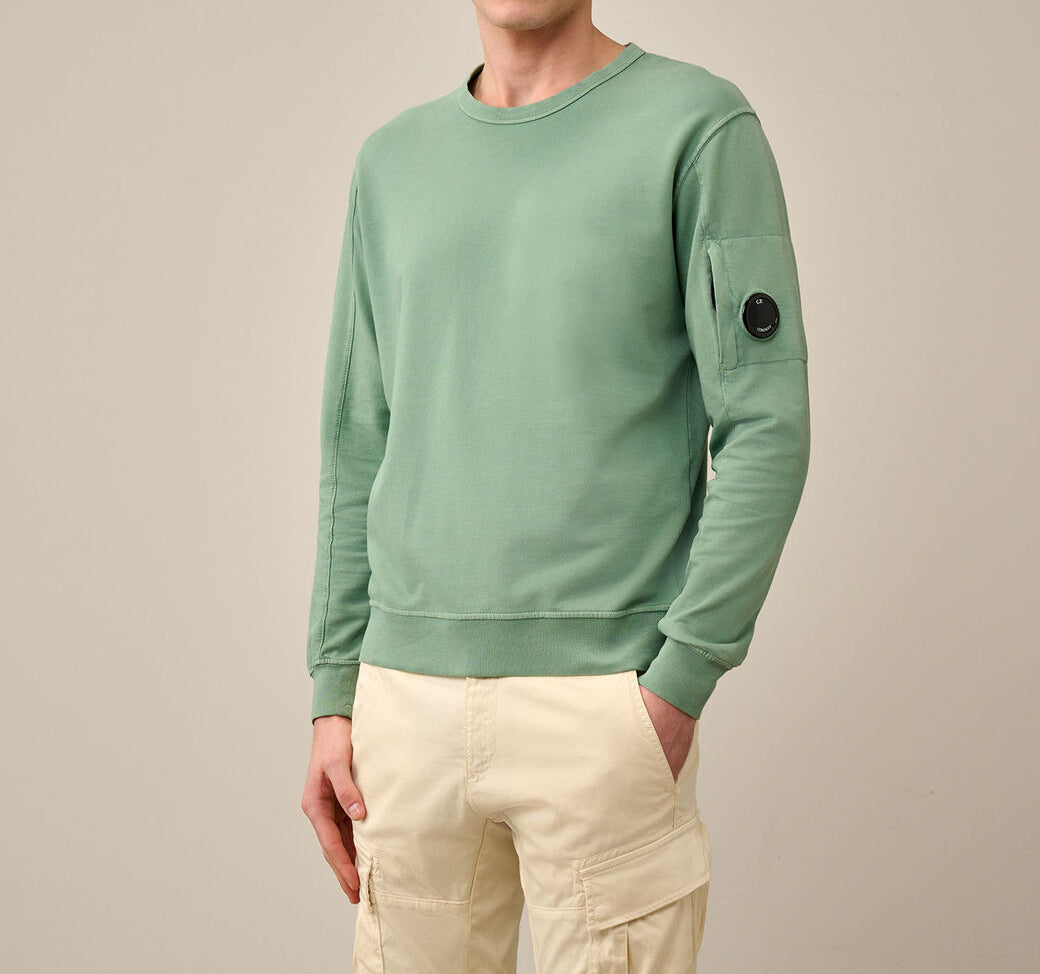 CP Company Light Fleece Sweatshirt Green Bay