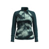 Smartwool Women's Thermal Merino Base Layer 1/4 Zip Twilight Foggy Pines