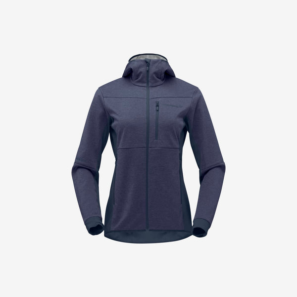 Norrona Falketind Warm2 Octa Hood W Indigo Night Blue