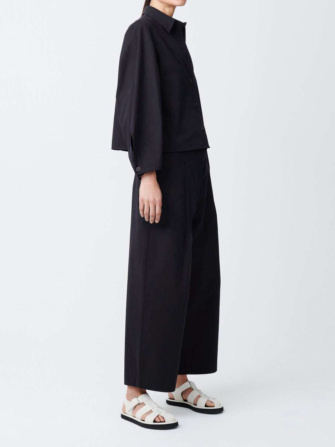 Studio Nicolson Dordoni Pant Powder Cotton Black Ink