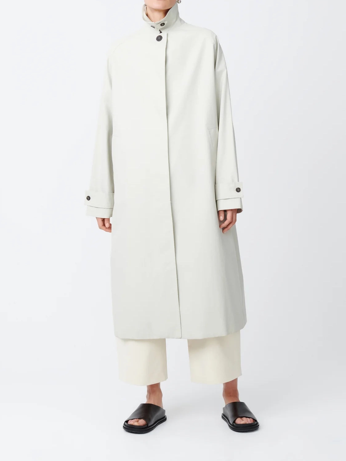Studio Nicolson Holin Coated Cotton Coat Dove