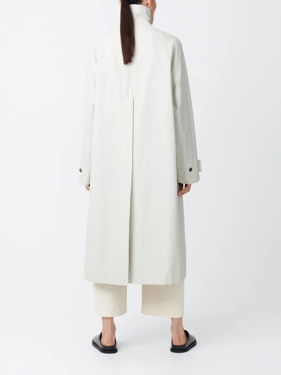 Studio Nicolson Holin Coated Cotton Coat Dove