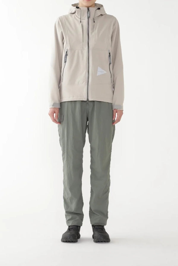 And Wander Light Stretch Shell Jacket Grey