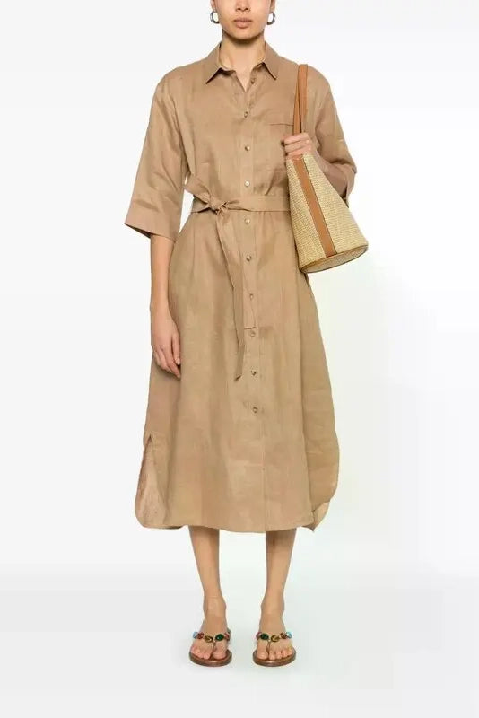 Max Mara Salute Dress Light Camel