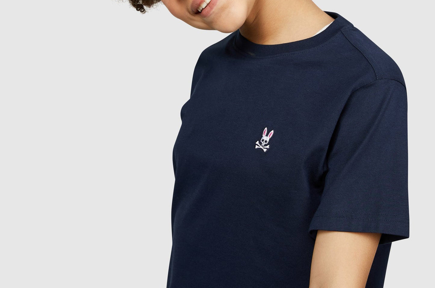 Psycho Bunny Kids Classic Crew Neck Tee Navy