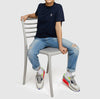 Psycho Bunny Kids Classic Crew Neck Tee Navy