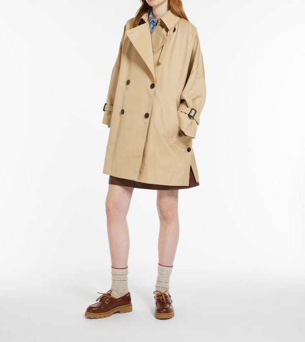 Max Mara Weekend Zelante Reversible Water-Repellent Trench Coat Honey