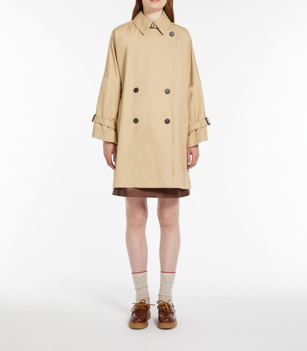 Max Mara Weekend Zelante Reversible Water-Repellent Trench Coat Honey