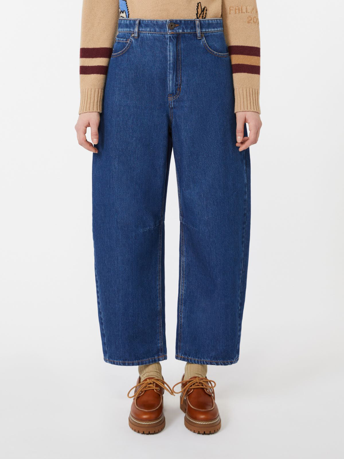 Max Mara Douglas Cotton Denim Navy