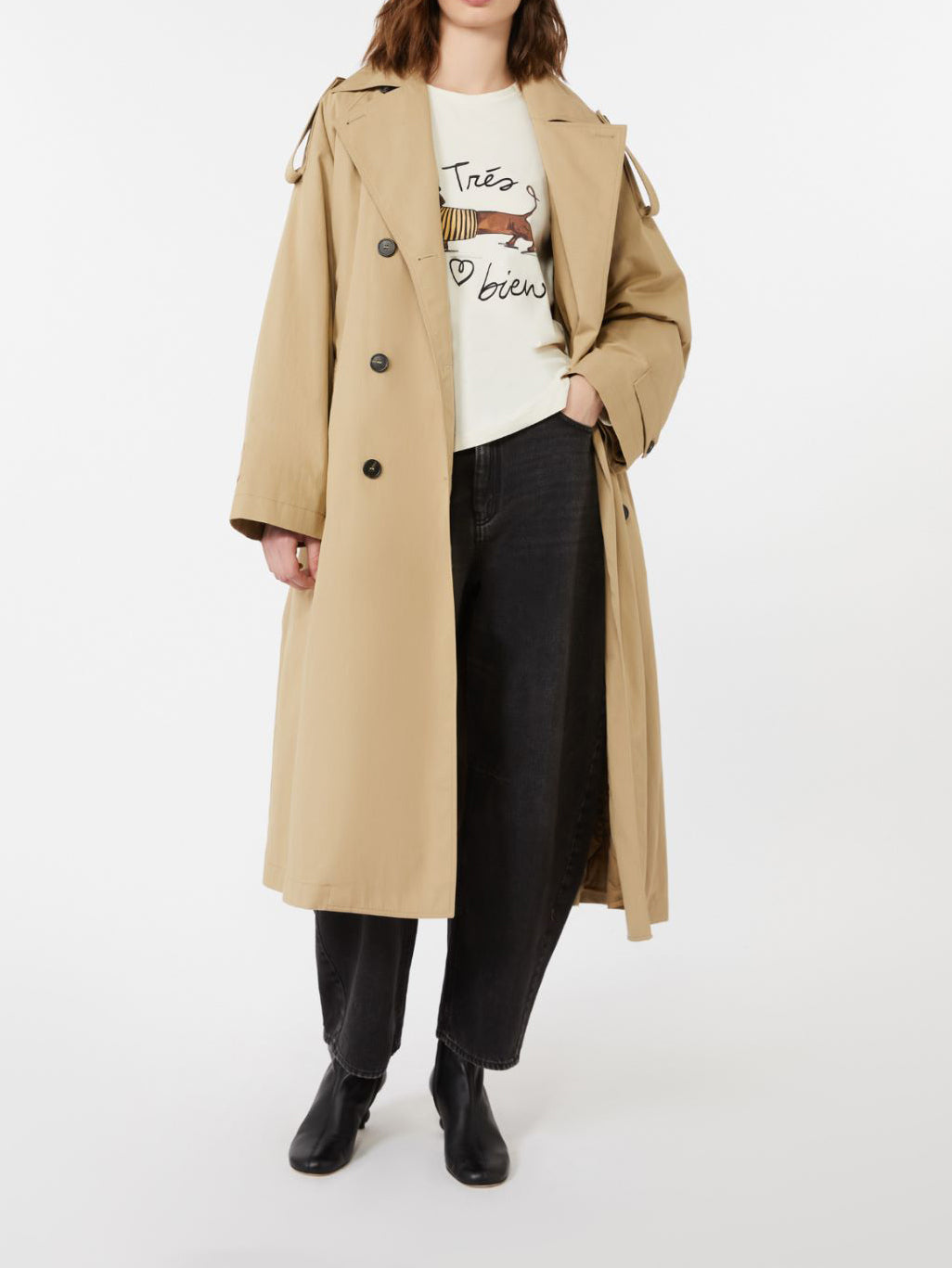 Max Mara Douglas Cotton Denim Black