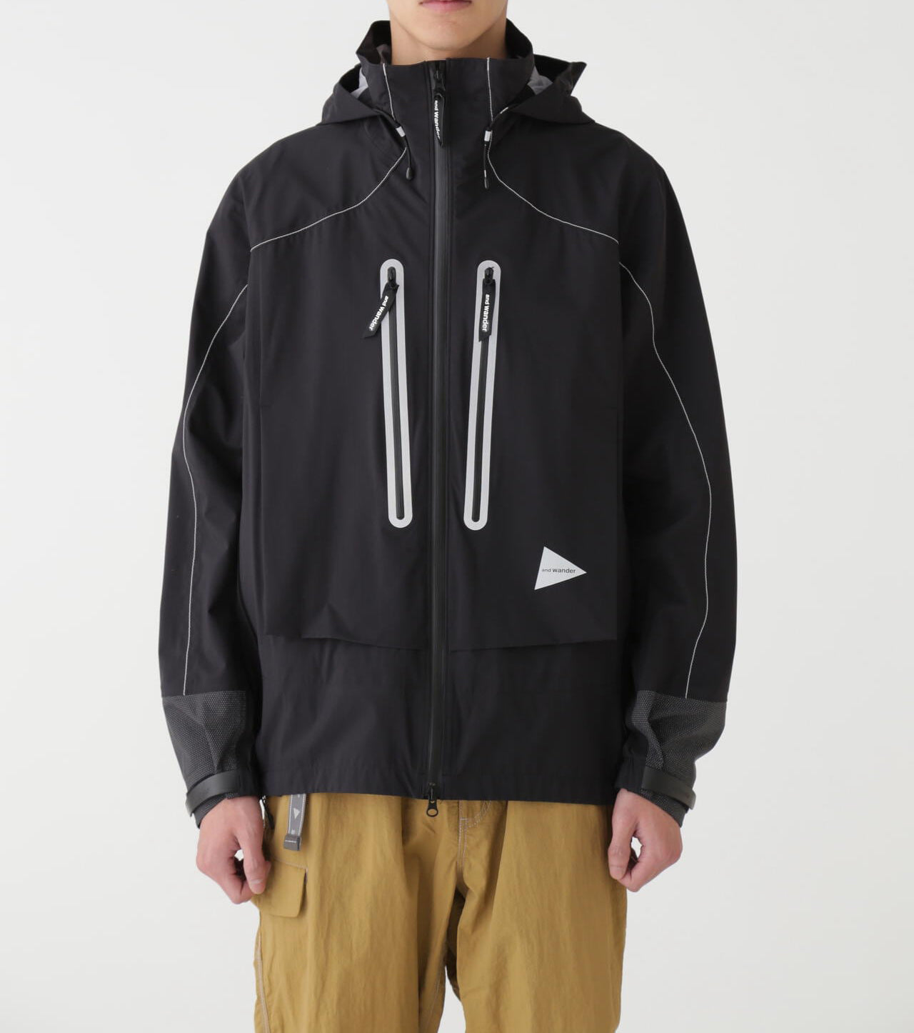And Wander Pertex Shield Rain Jacket Black