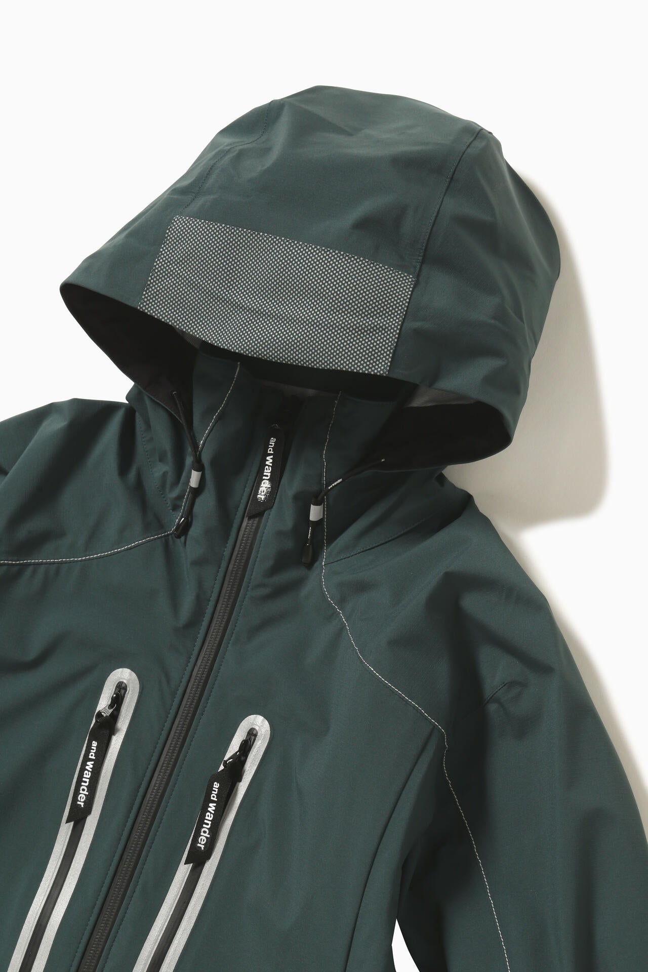 And Wander Pertex Shield Rain Jacket Dark Green