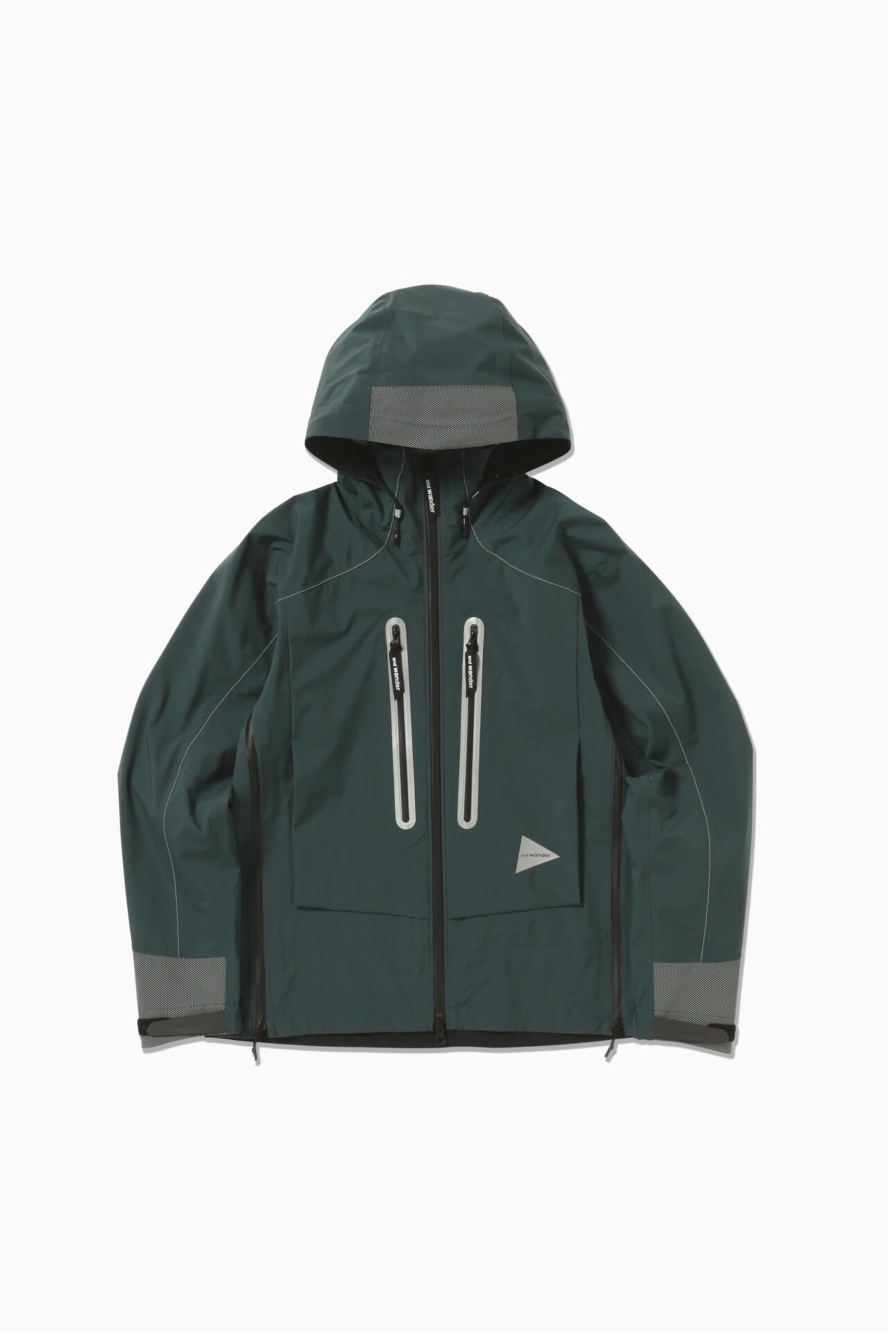 And Wander Pertex Shield Rain Jacket Dark Green