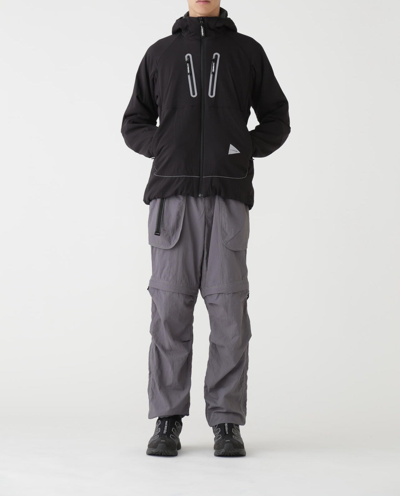 And Wander Alpha AIR Hoodie Black