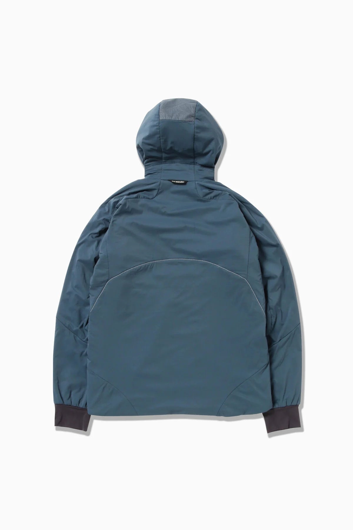 And Wander Alpha AIR Hoodie Black Dark Blue