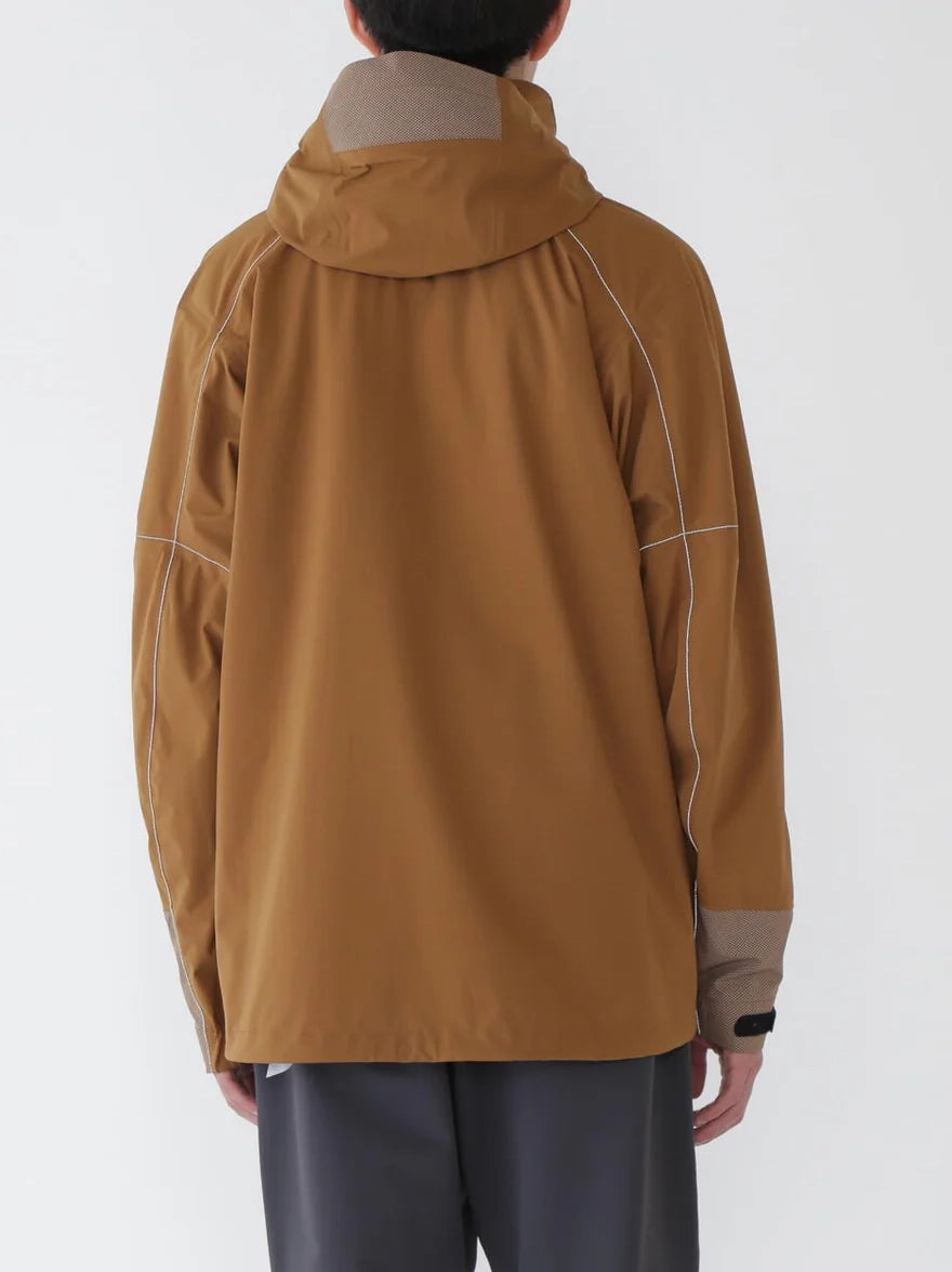 And Wander Pertex Shield Rain Jacket Brown
