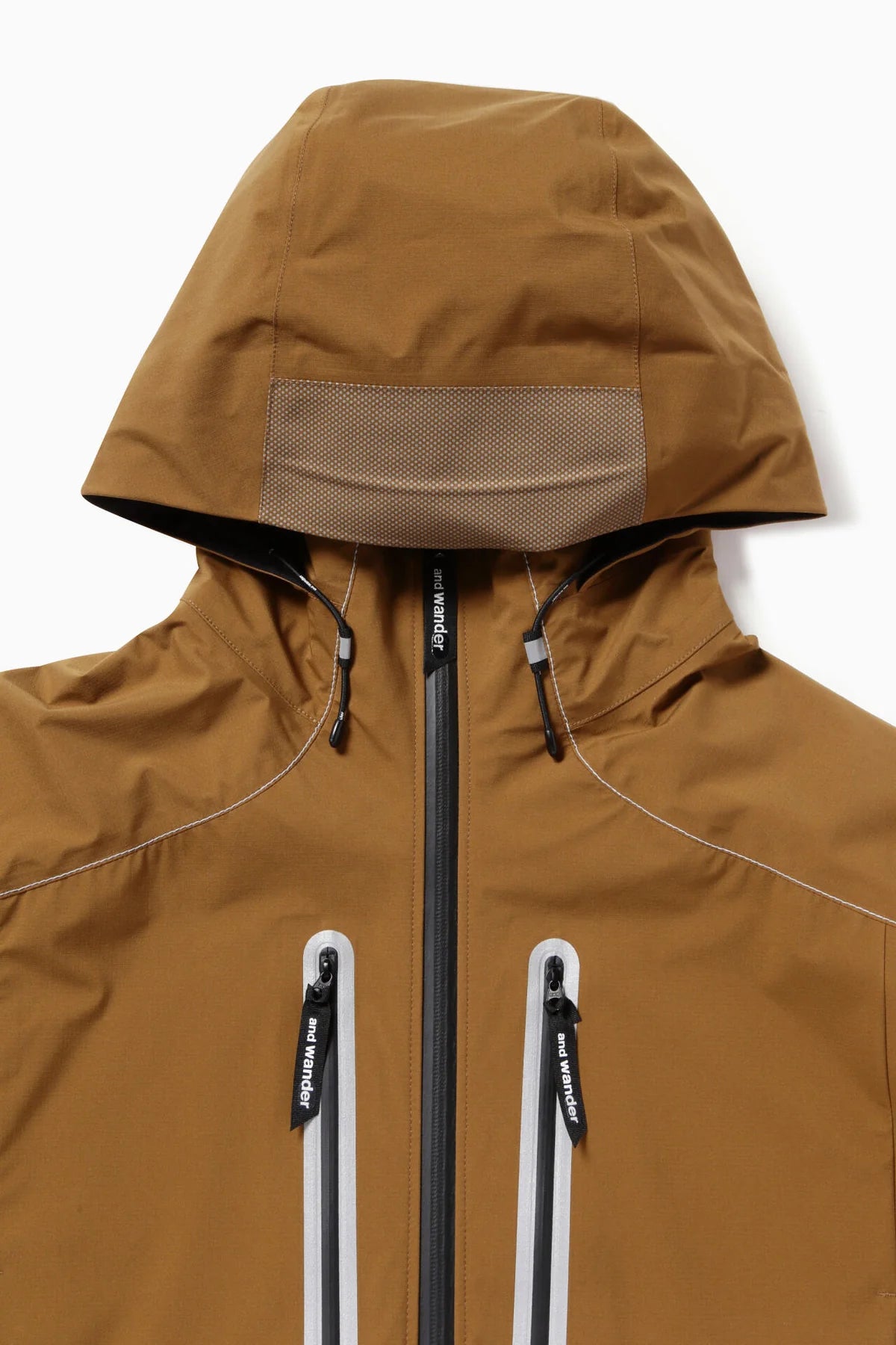 And Wander Pertex Shield Rain Jacket Brown