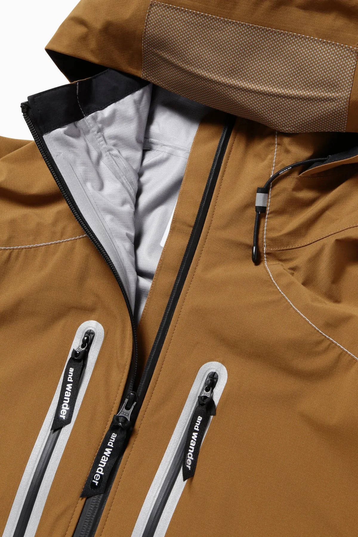 And Wander Pertex Shield Rain Jacket Brown