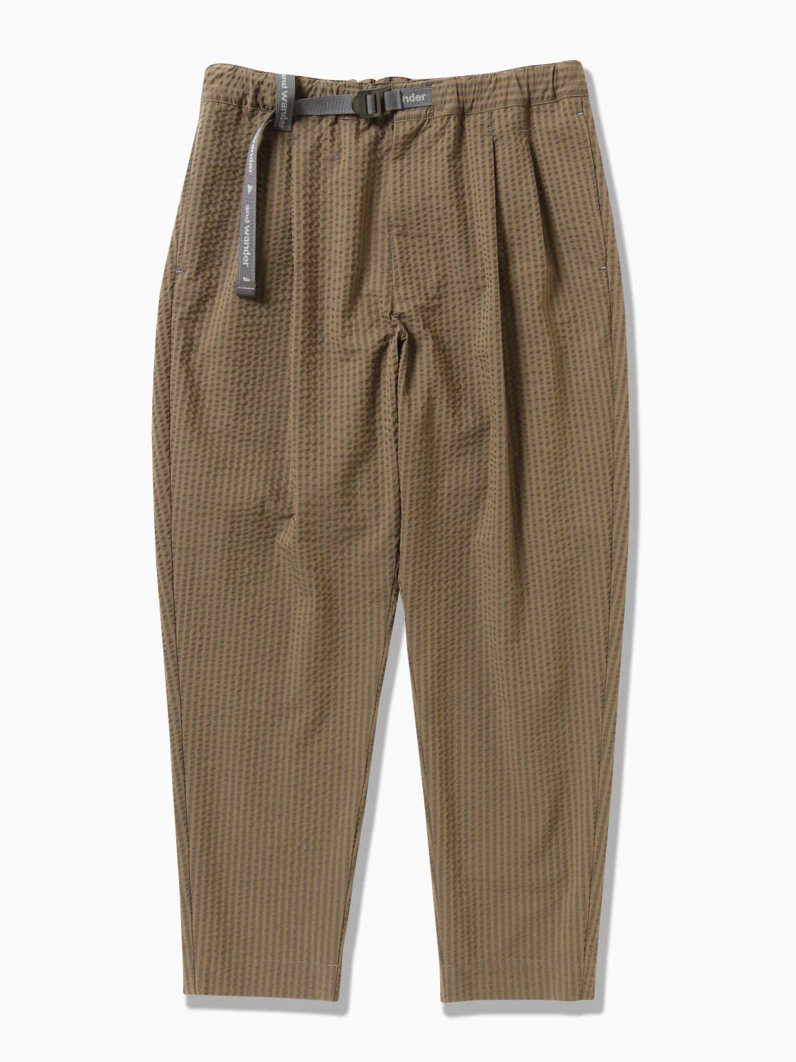 And Wander Dry Soft Seersucker Pants Beige