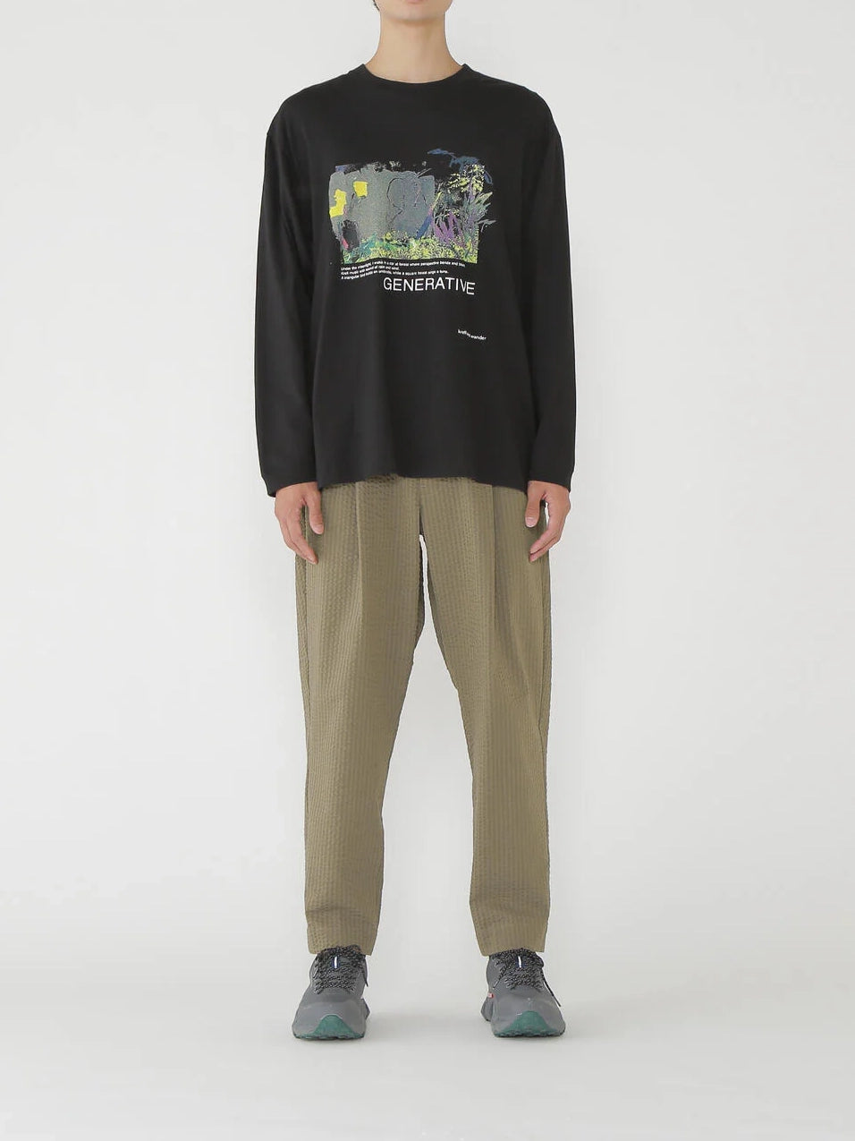 And Wander Dry Soft Seersucker Pants Beige