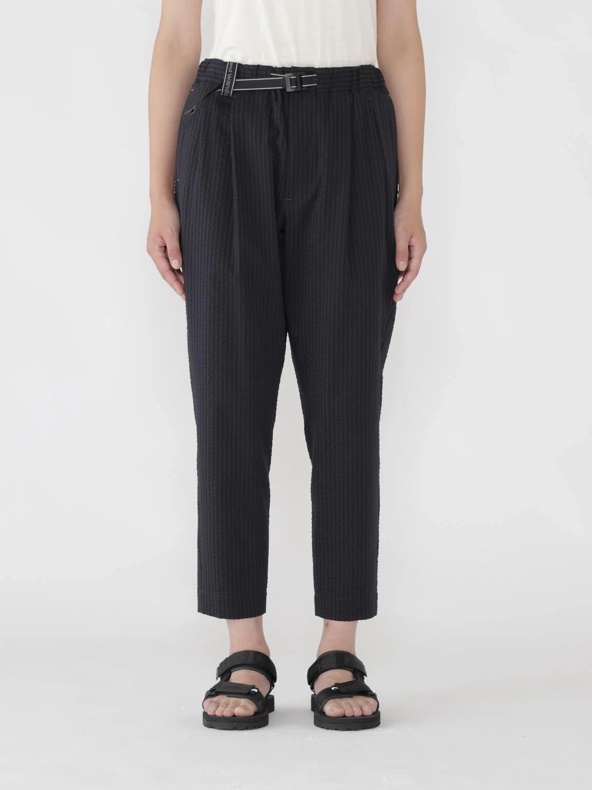 And Wander Dry Soft Seersucker Pants Navy