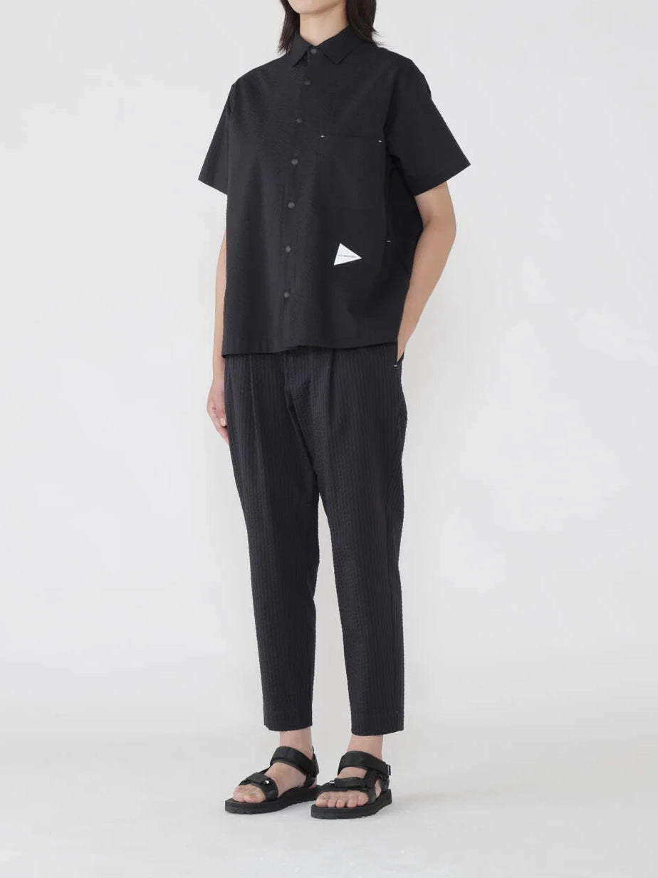 And Wander Dry Soft Seersucker Pants Navy