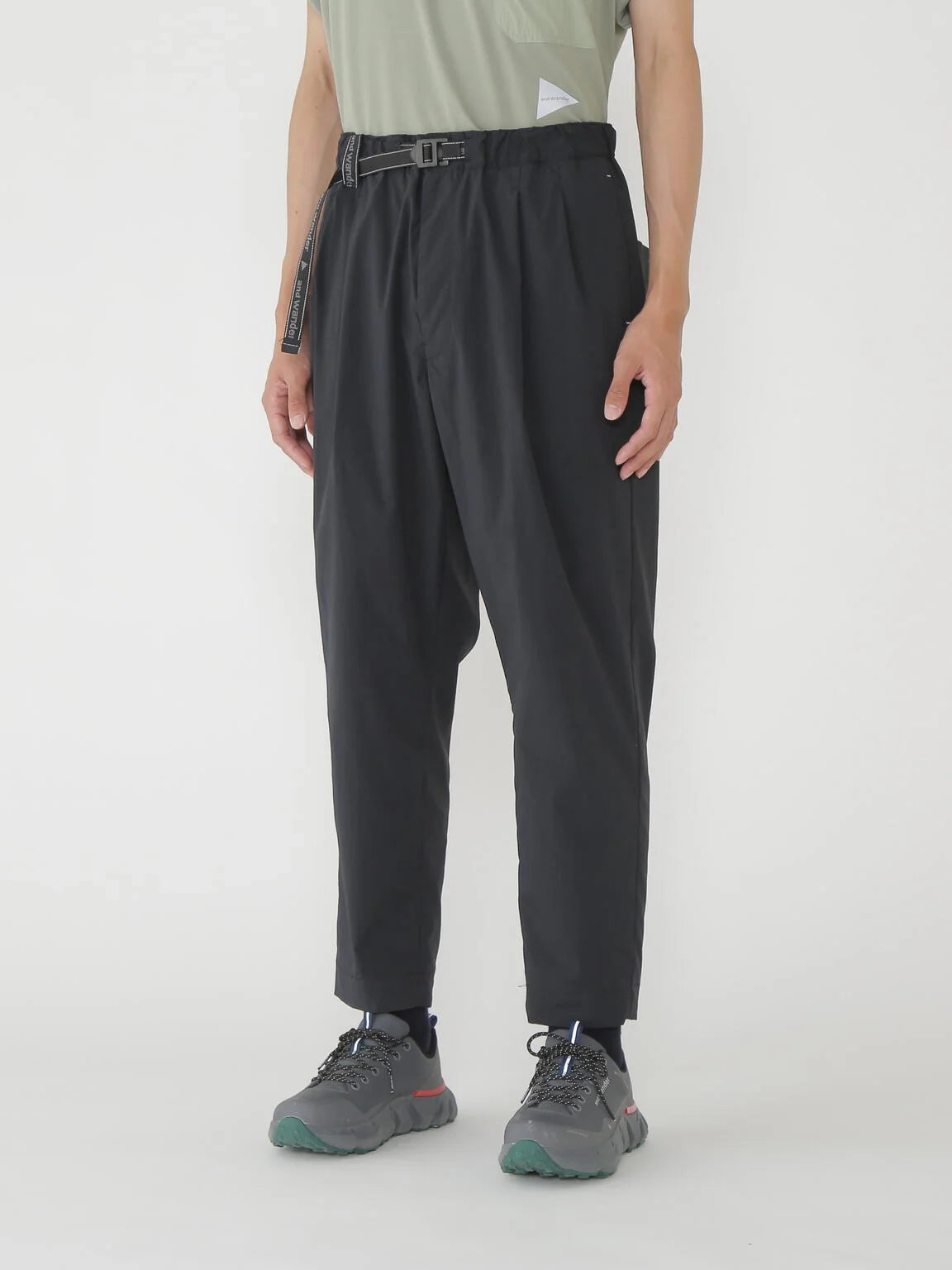And Wander UV-cut Stretch Pants Black