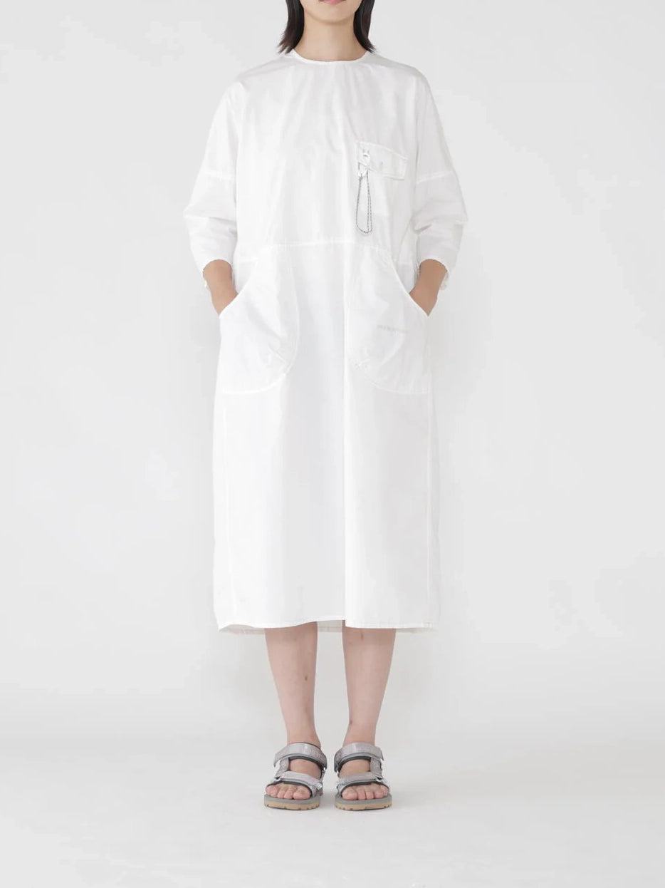 And Wander CORDURA Cotton Rip Dress (W) White