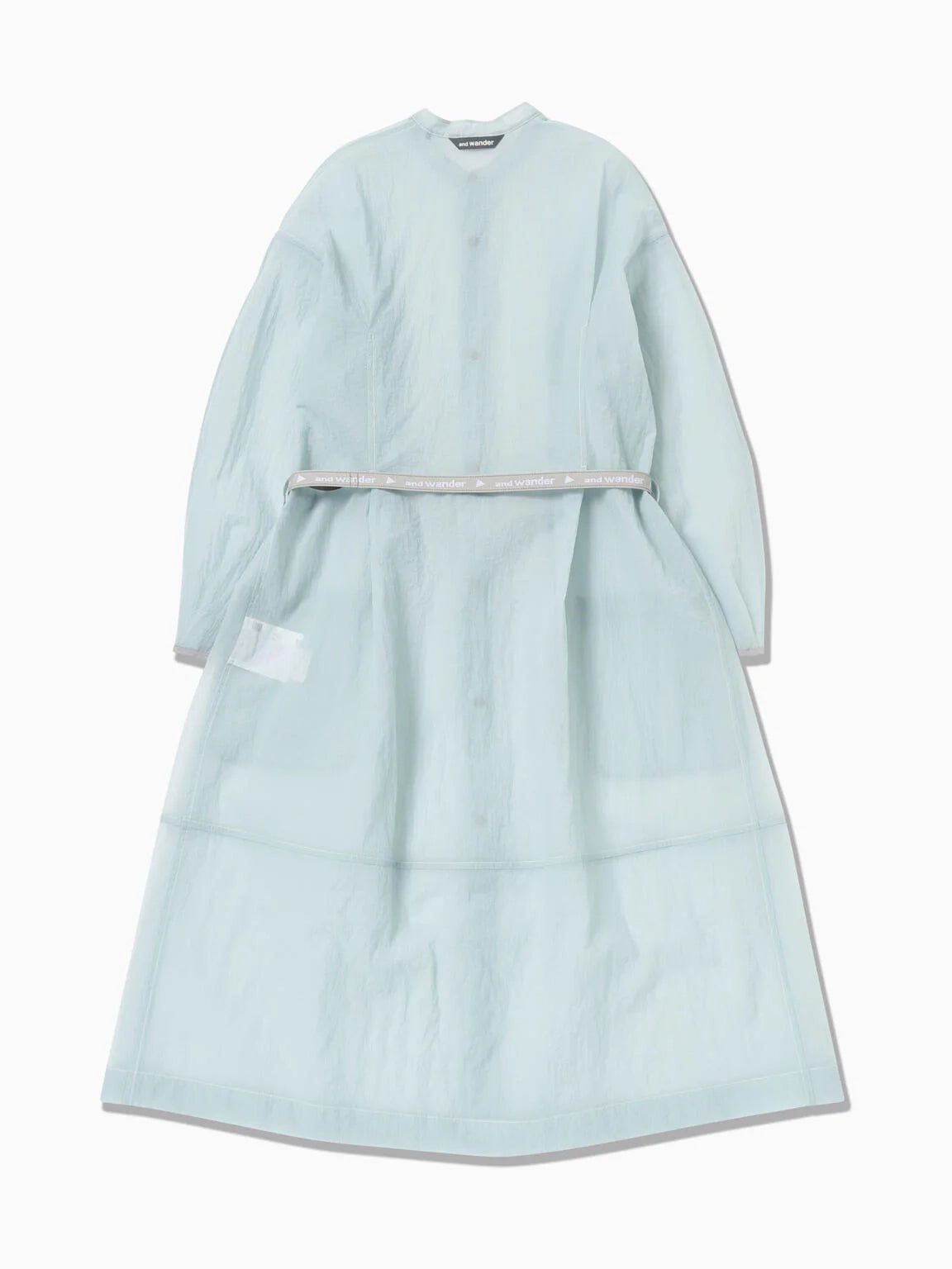 And Wander Sheer Ripstop Long Shirt (W) L. Blue