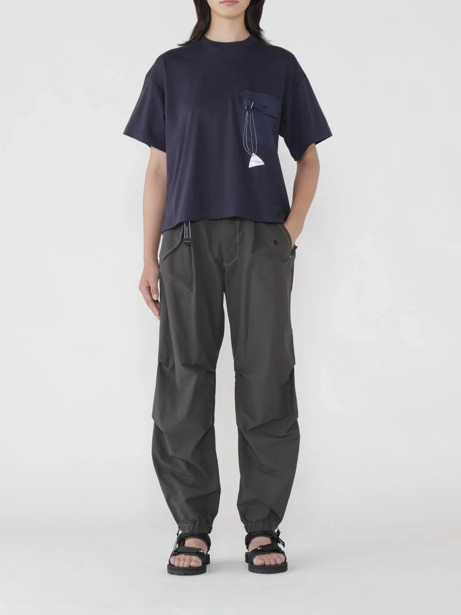 And Wander Pocket T Navy