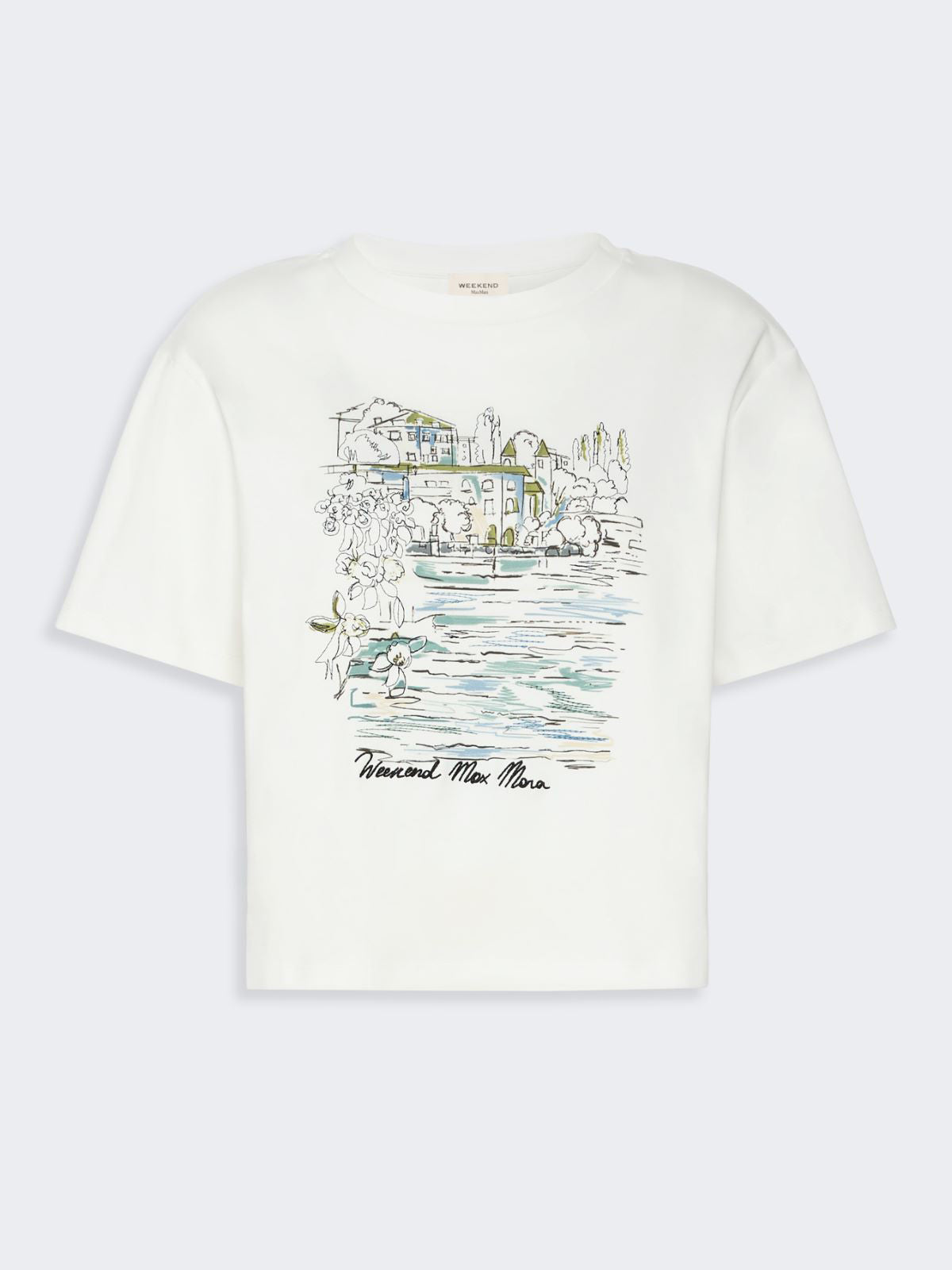 Max Mara Weekend Sala Boxy-fit Cotton T-shirt White