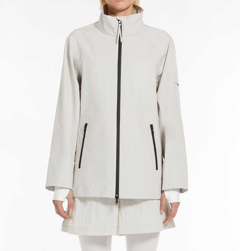 Max Mara Leisure Prater Rubber-Coated Canvas Jacket Stone