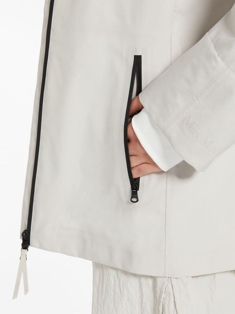 Max Mara Leisure Prater Rubber-Coated Canvas Jacket Stone