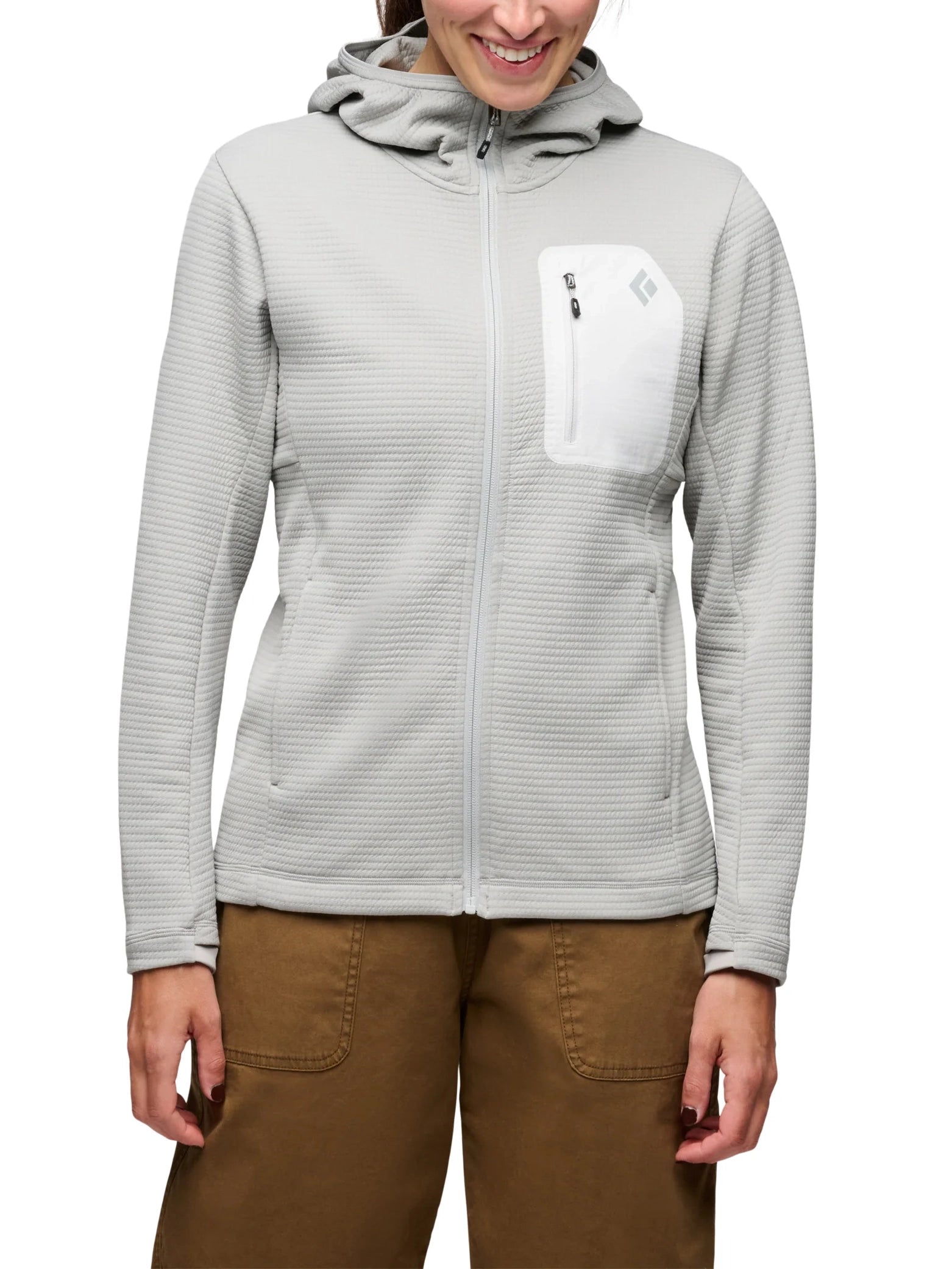 Black Diamond Women's Diverge Full Zip Hoody Pewter