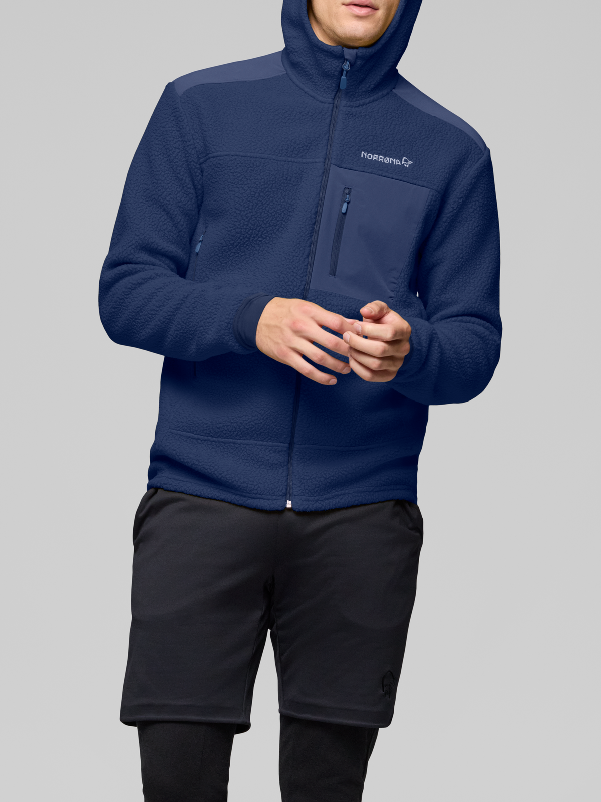 Norrona Men's Trollveggen Warm3 Zip Hood Indigo Night