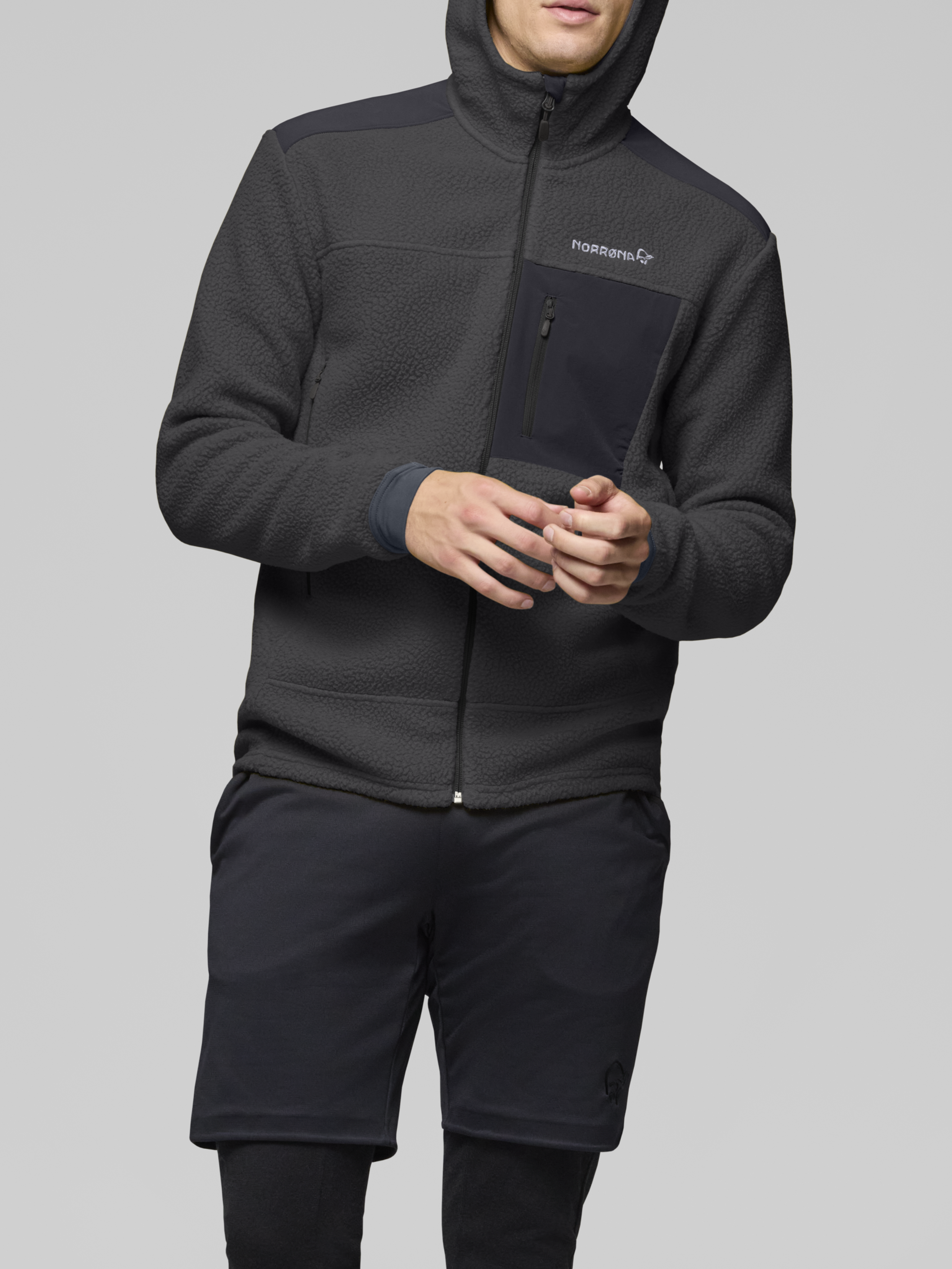 Norrona Men's Trollveggen Warm3 Zip Hood Phantom